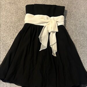 Alfred Angelo Black and Cream A-Line Skirt